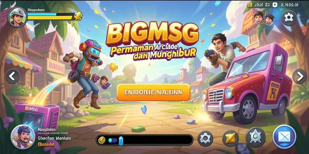 Screenshot gameplay BIGMSG dengan aksi seru dan cepat.