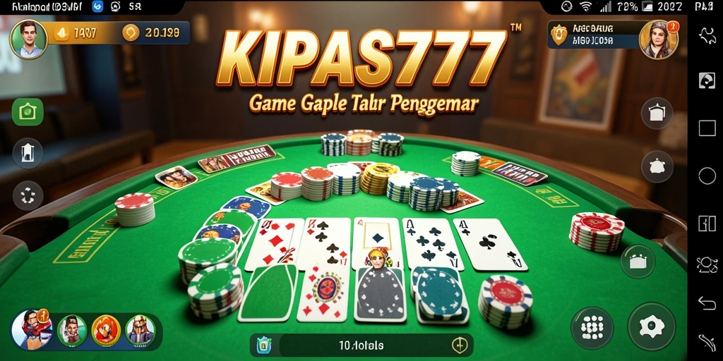 Screenshot utama KIPAS777 menampilkan gameplay seru Gaple.
