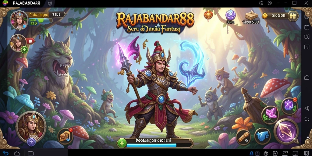 Tampilan gameplay petualangan seru di RAJABANDAR88.