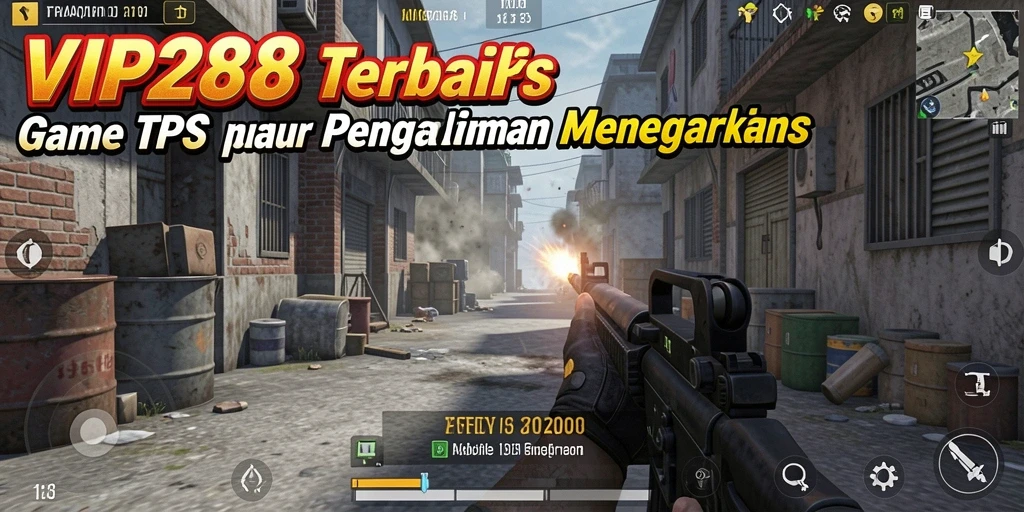 Screenshot utama VIP288 menampilkan aksi menegangkan dalam gameplay TPS.